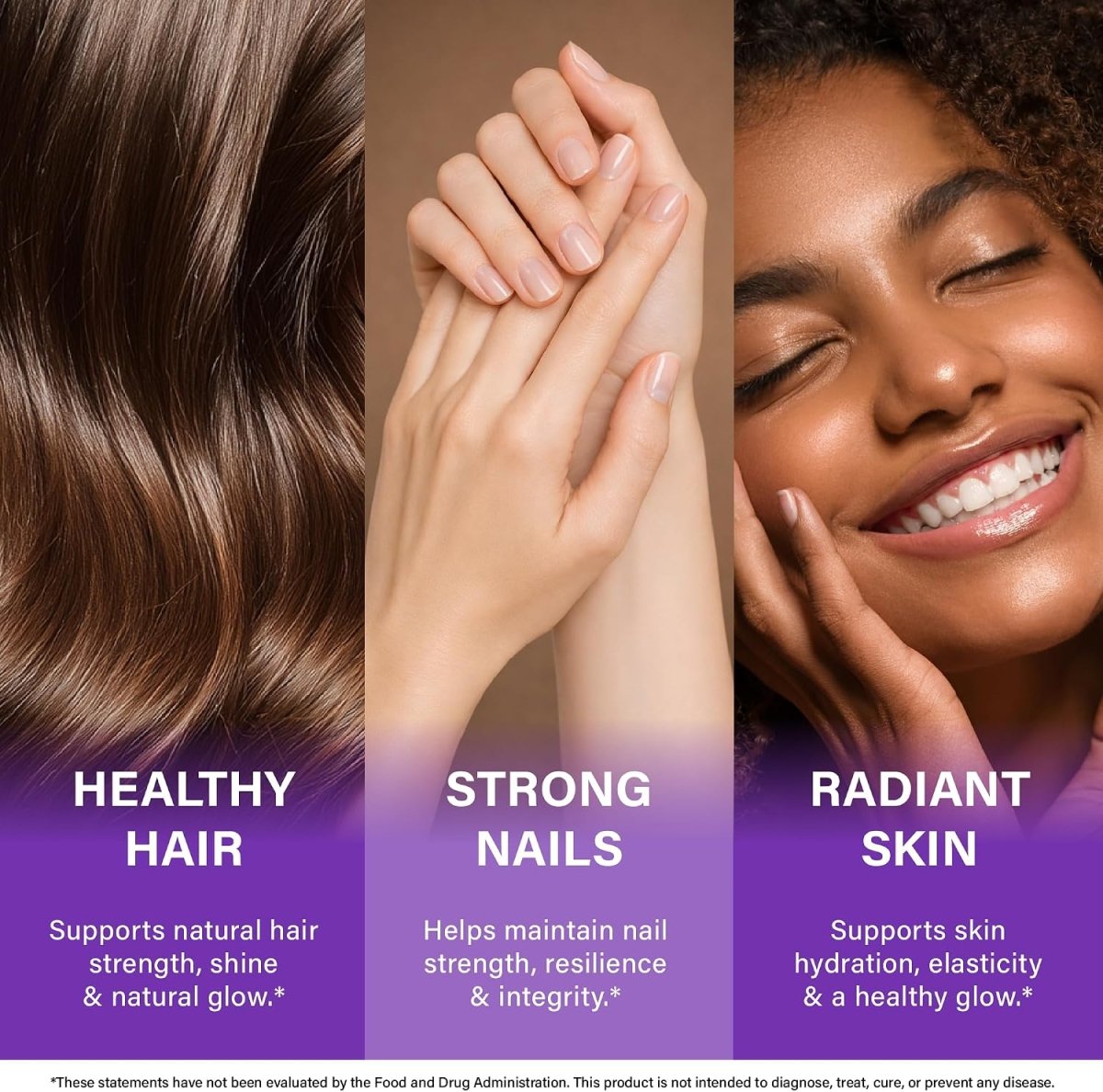 Biotin Collagen Keratin Complex Hair Skin & Nail Support - ToxiTress Hair Experience