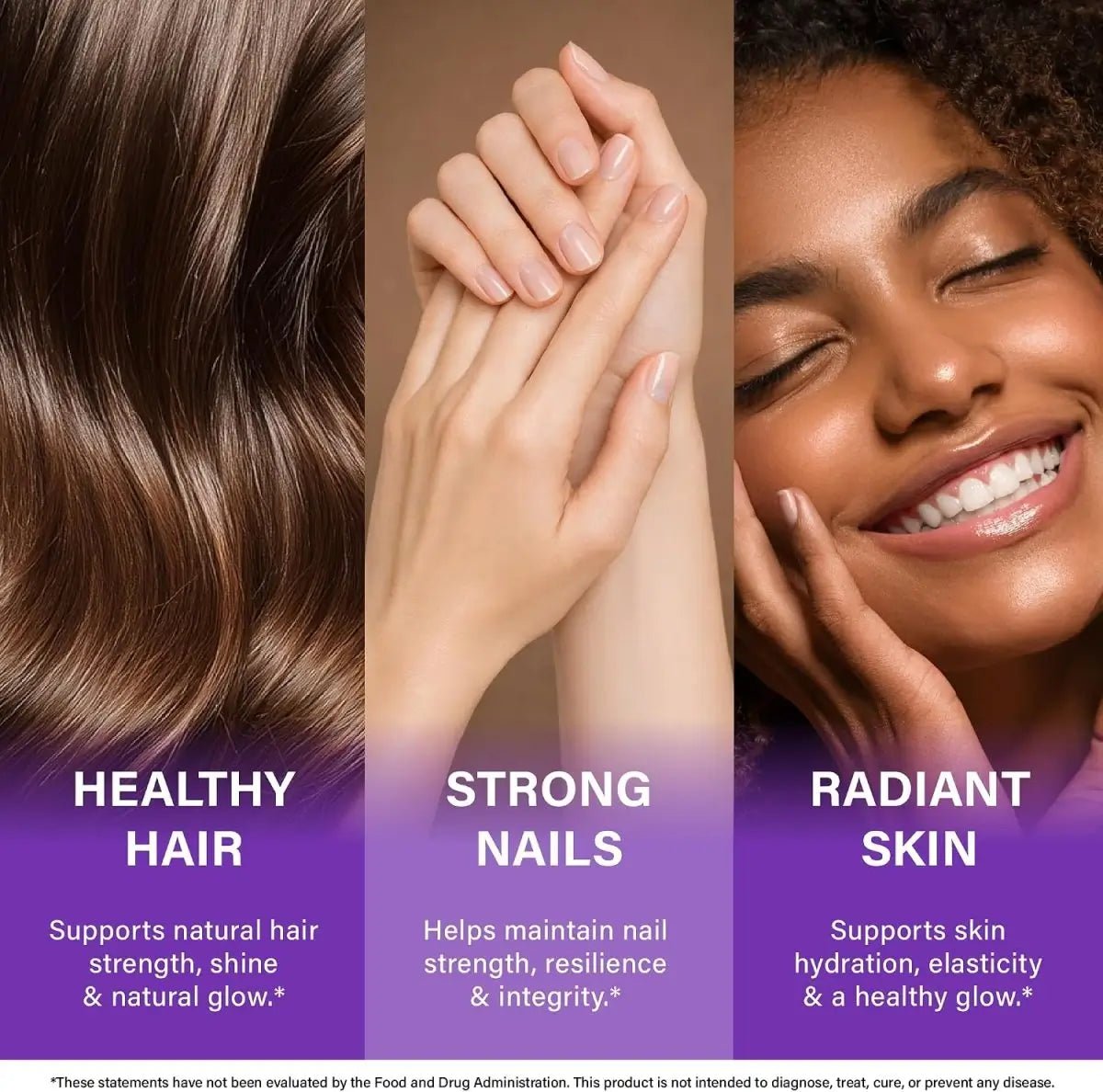 Biotin Collagen Keratin Complex Hair Skin & Nail Support - ToxiTress Hair Experience