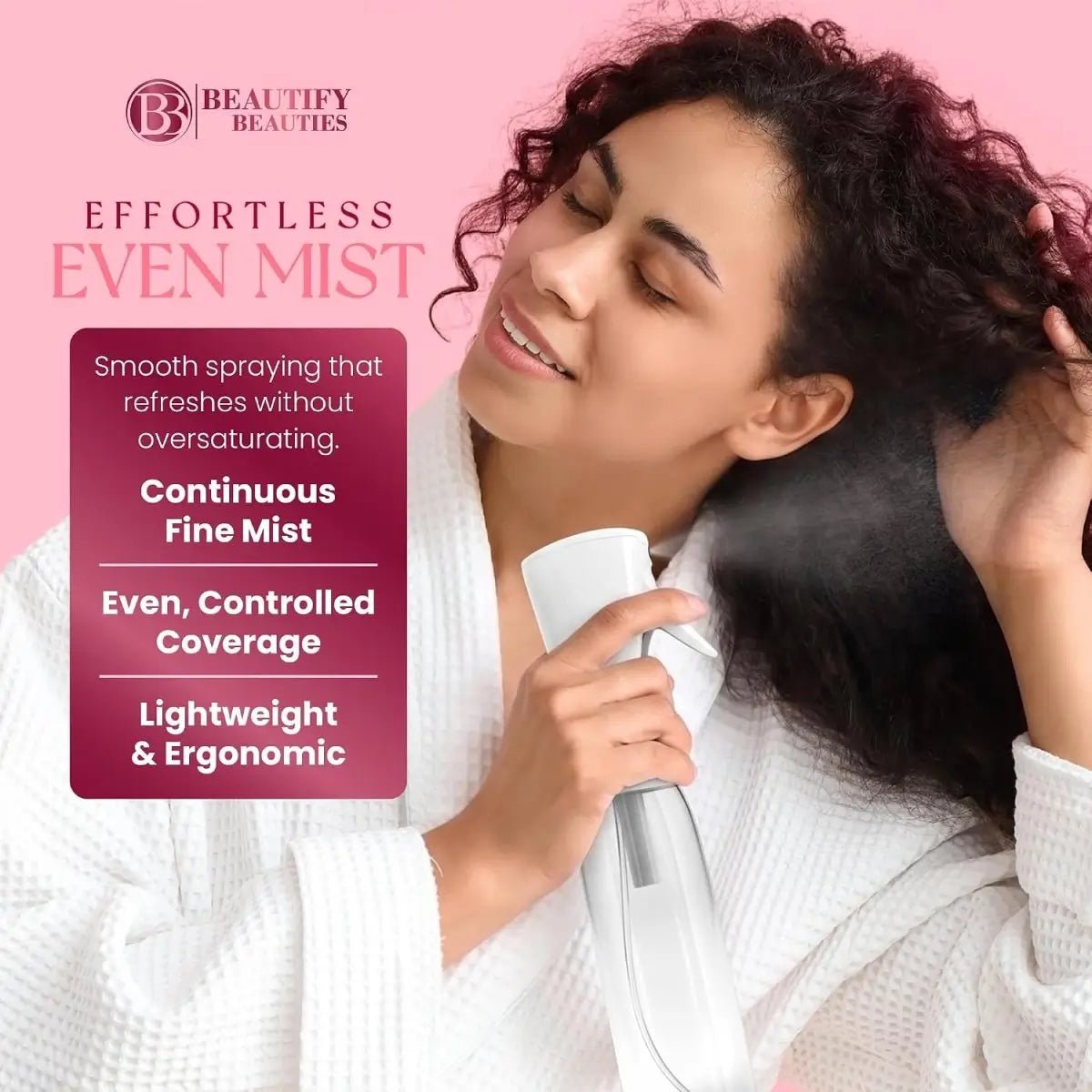 Continuous Fine Mist Spray Bottle for Hair & Plants - ToxiTress Hair Experience