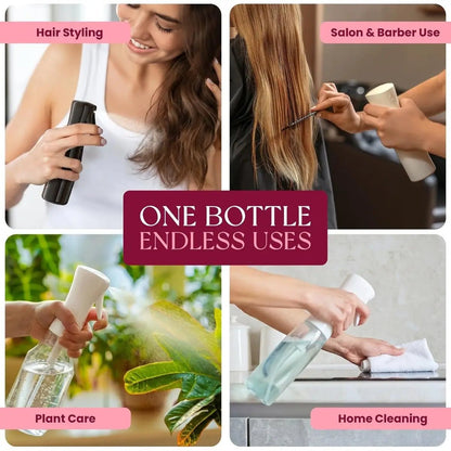 Continuous Fine Mist Spray Bottle for Hair & Plants - ToxiTress Hair Experience