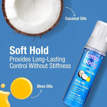 Curl-Defining Foaming Mousse with Coconut & Shea Oils 7 oz - ToxiTress Hair Experience