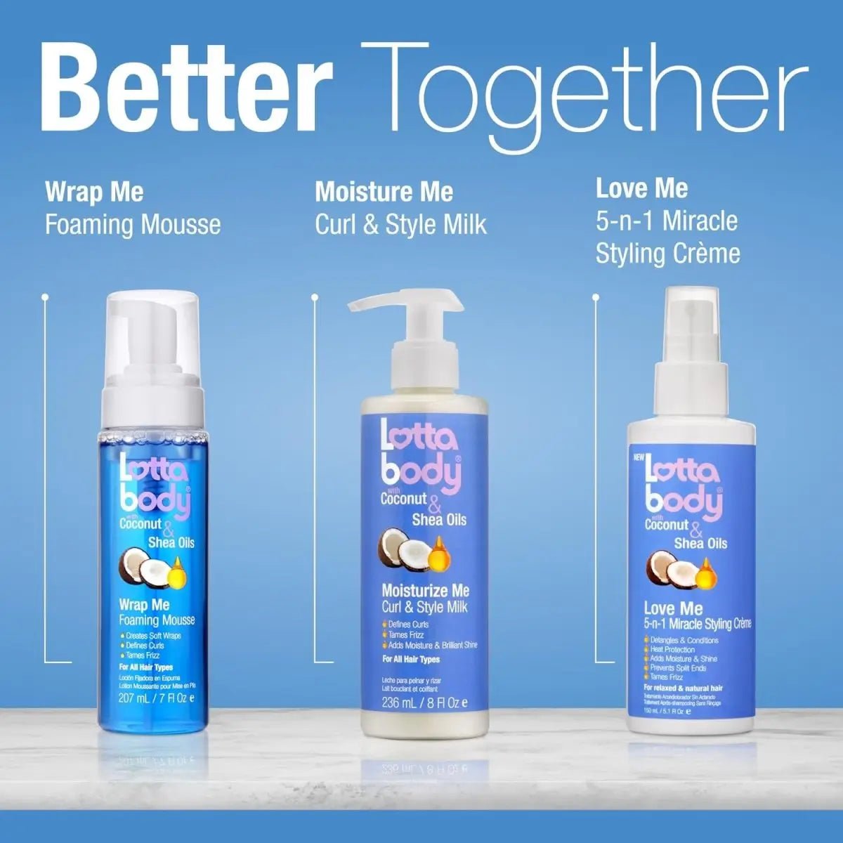 Curl-Defining Foaming Mousse with Coconut & Shea Oils 7 oz - ToxiTress Hair Experience