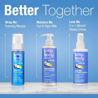 Curl-Defining Foaming Mousse with Coconut & Shea Oils 7 oz - ToxiTress Hair Experience