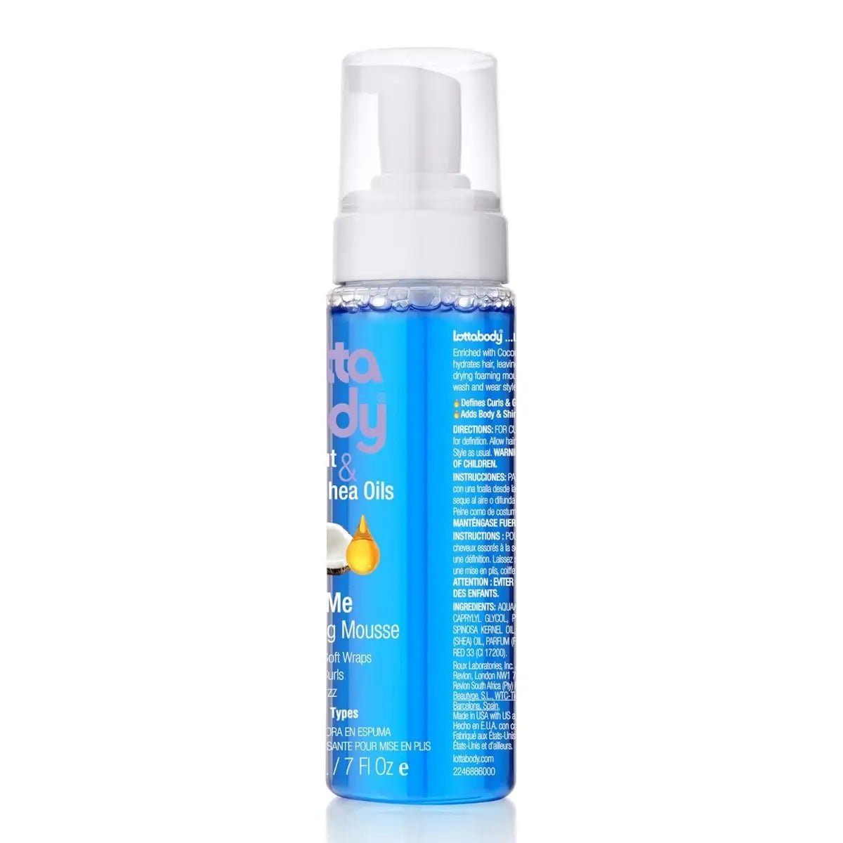 Curl-Defining Foaming Mousse with Coconut & Shea Oils 7 oz - ToxiTress Hair Experience