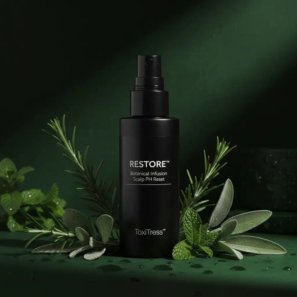 Restore Botanical Scalp pH Reset Spray – Lightweight Hydration - ToxiTress Hair Experience