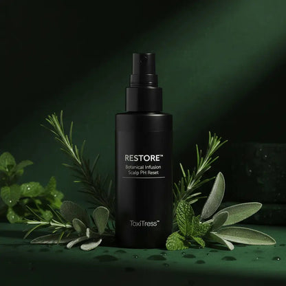 Restore Botanical Scalp pH Reset Spray – Lightweight Hydration - ToxiTress Hair Experience