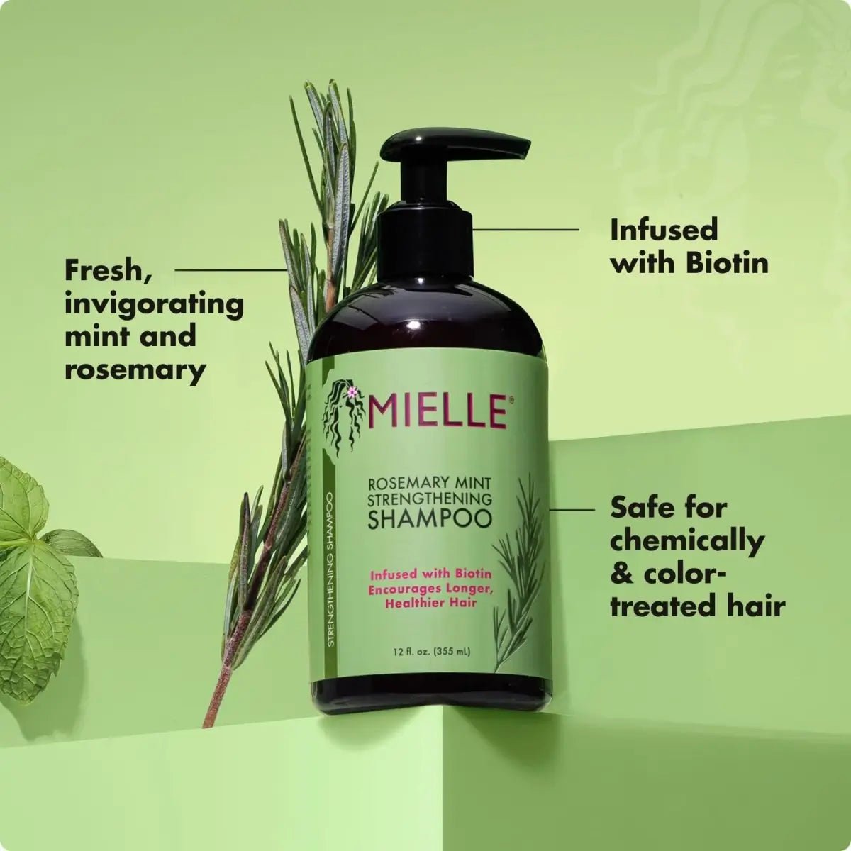 Rosemary Mint Biotin Shampoo for Stronger, Hydrated Hair - ToxiTress Hair Experience