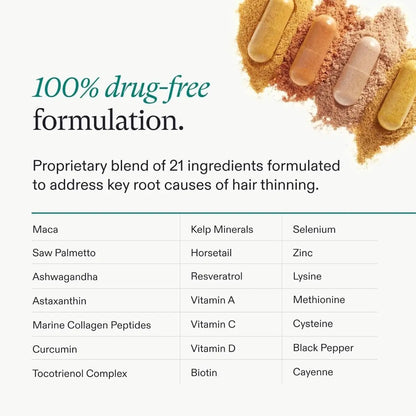 Women’s Hair Growth Supplement 45+ – Thicker, Fuller Hair - ToxiTress Hair Experience